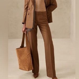 Straight Cut 100% Wool Pants